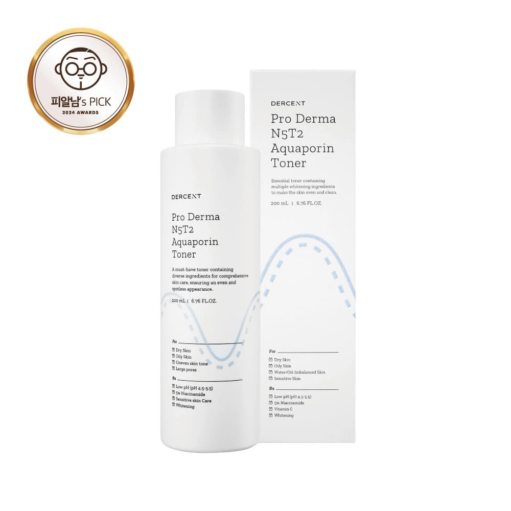 더센트 프로 더마 N5T2 아쿠아포린 토너 200ml NIACINAMIDE 5% TXA 2% 이미지 1