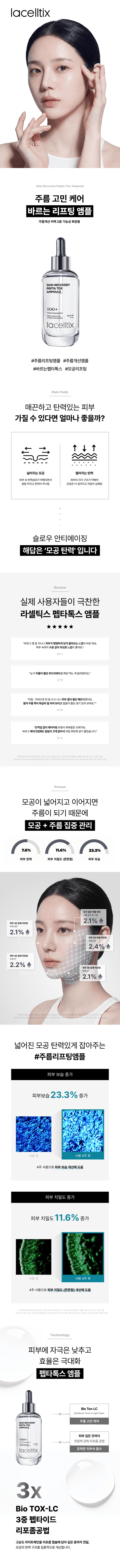 라셀틱스 스킨 리커버리 펩타톡스 앰플 상세 이미지